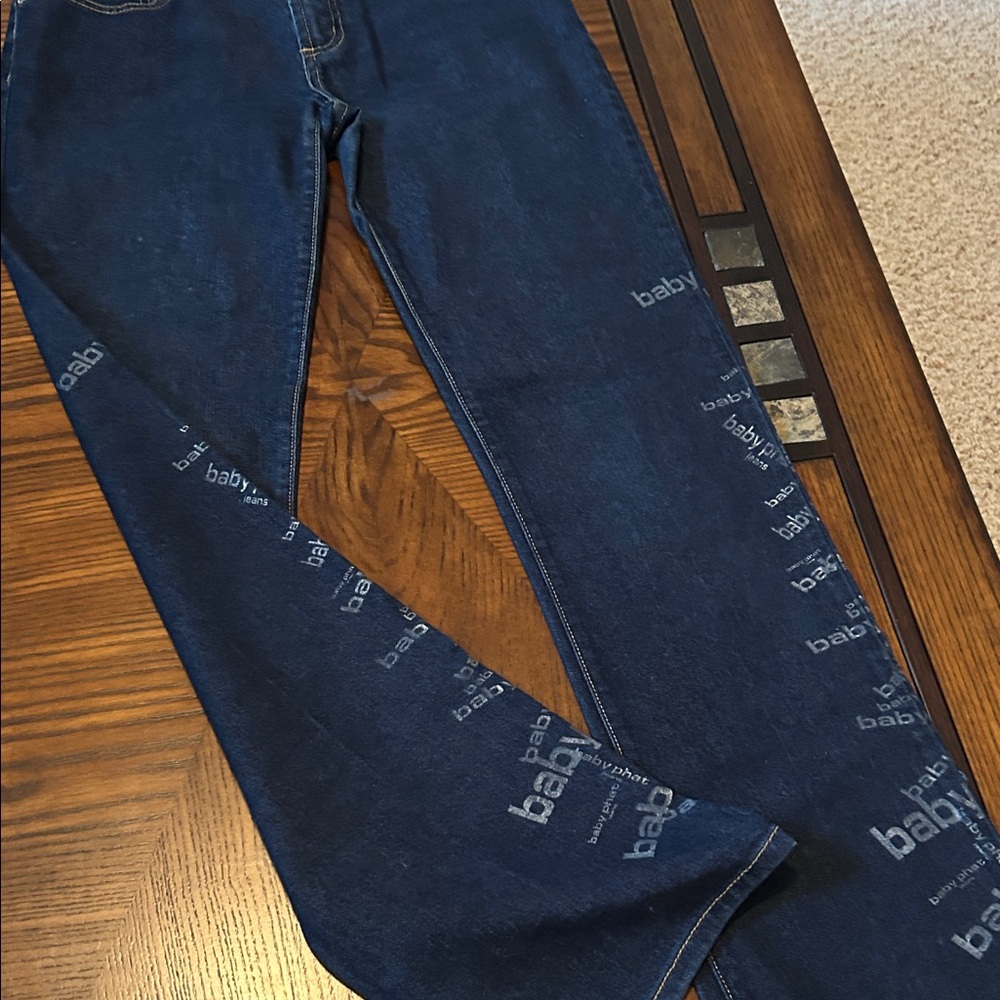 Baby Phat Dark Blue Women's Jeans - Picture 2 of 8
